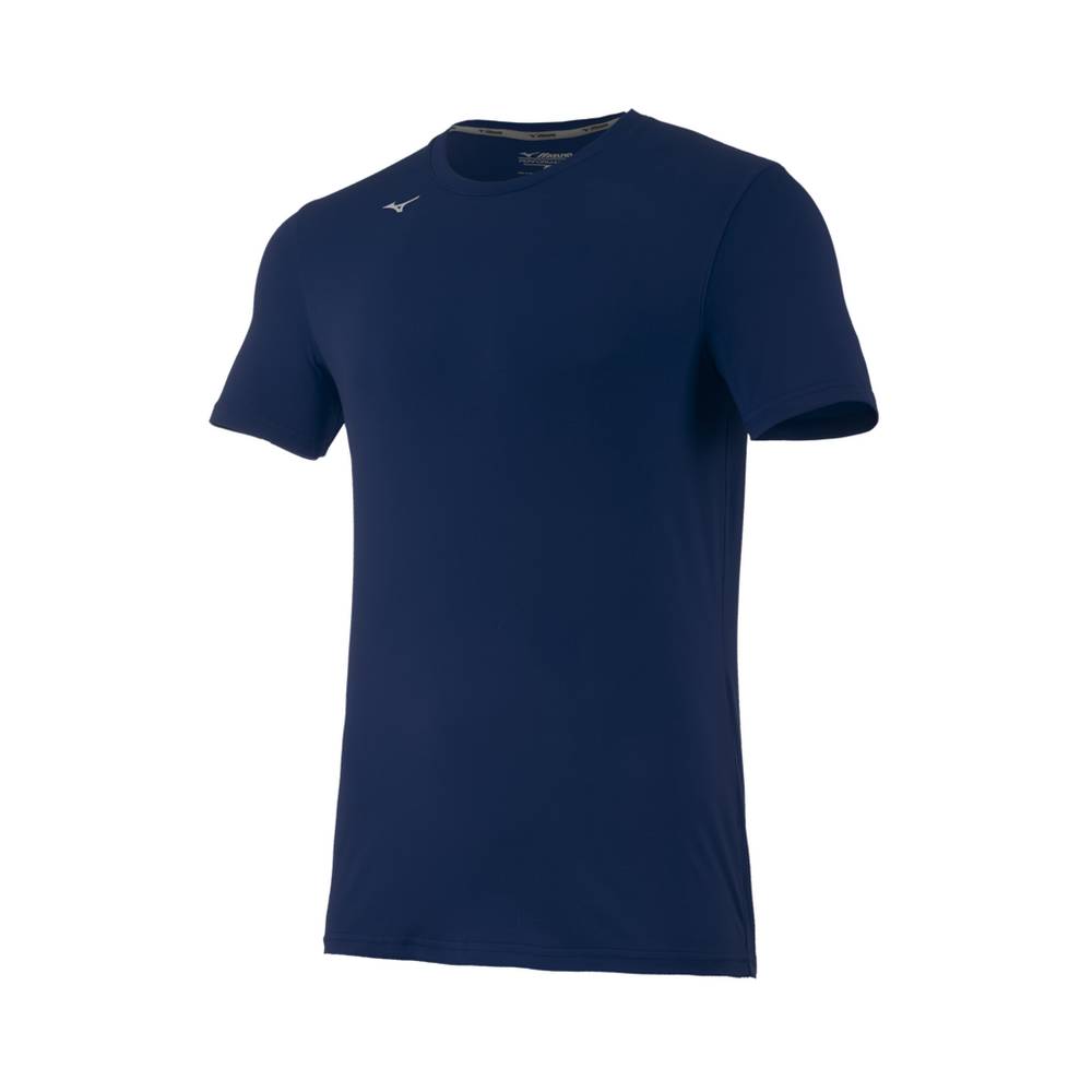 Camiseta Mizuno Voleibol Attack 2.0 - Homem - Azul Marinho - OHQLX7456